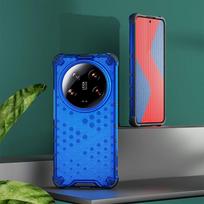 KEYSION Smūgiams atsparus šarvų dėklas, skirtas Xiaomi 14 Ultra 5G 14 Pro 13 Ultra Silicone + PC permatomas korio telefono dangtelis, skirtas Redmi A3 for Redmi A3 mėlyna