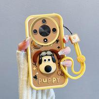 KEYSION Shockproof Case for HONOR X9b 5G with Lanyard Silicone Cute 3D Cartoon Doll Phone Cover for Huawei Honor Magic 6 Lite 5G for Honor X9b 5G