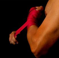 Muay Thai MMA Bokso Rankų Įvyniojimai Apsauginė Įranga 2.5m Wraps (2 pieces) raudona