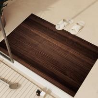Wood Grain Simple Diatomite Window Mat Kitchen Bathroom Absorbent Carpet Quick Drying Stain Resistant Home Decor Summer 40X60CM(1.3X2FT