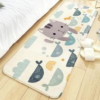 Cartoon Creative Bedroom Long Rug Super-density Fluffy Bedside Carpet with Absorbent Non-slip Bathroom Doormat Area Rugs 40x120cm