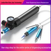 Automatic Silicone Sealant Gun - AB Glue & Glass Flow Dispenser Cleaning Device 500cc Syringe with Manual Valve