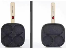 Non-stick Breakfast Pan with 4 Holes for Eggs, Burgers, Pancakes, and Steak 2-hole + Steak Frying Machine Only