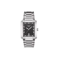 Tissot Kvarcinis Mechanizmas Vyriškas Laikrodis Juodas Ciferblatas Nerūdijančio Plieno Korpusas Nerūdijančio Plieno Apyrankė T061.510.11.061.00 Black Dial