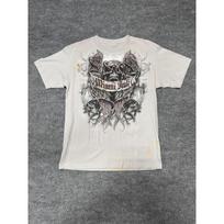 Miami Ink Graphic T-Shirt Mens Medium Tattoo Skull Wings Y2K TV T-Shirt 2XL white