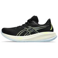 ASICS Gel-Cumulus 26 Vyriški Juodi Saugiai Geltoni Bėgimo Bateliai 1011B792-006 EU 46.5 white