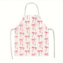 Chic Pink Bow Apron in Various Sizes, Ideal for Kitchen Cooking and Baking, Perfect Gift for Women 38X47cm