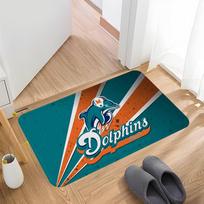 M-Miami D-Dolphins Logo Door Mat Nordic Style Bedroom Living Room Doormat Home Balcony Anti-Slip Alfombra 50x80cm