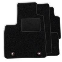 [Blm]Ja003 Black - Set Of Velour Floor Mats To Fit Jaguar X-Type Manual 2001-2009 - Black Trim