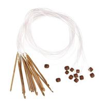 Crochet Hook Set with Cable Plastic Carpet Rug Weave Knitting Needle to Beginner or Professional Crocheting Projects 1