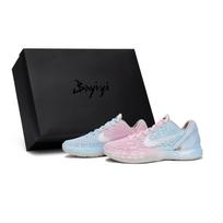 Nike Zoom Kobe 6 Krepšinio Batai Vyriški Žemi Rožiniai/Balti/Mėlyni FQ3546-100(Team80-S-BOX) 41 black