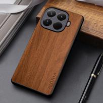For Xiaomi 15T Pro 15 Ultra Case Capa Coque Stylish Durable Wooden Prattern Pu Leather Cover for Xiaomi 15t Case Funda Xiaomi 15T Pro geltona