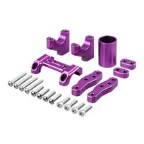 NICECNC For Sur-ron Surron Light Bee X S L1E For Segway X160 X260 Motorcycle 20/30 MM Front Handlebar Bar Riser Mount Bracket violetinė