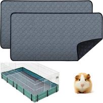 Washable Non-slip Guinea Pig Mat - Waterproof, Reusable, Super Absorbent Pet Urine Pad 30x30 cm pilka