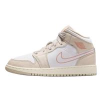 Air Jordan 1 SE leather GS mid-top sneakers light brown/white unisex HQ5879-100 37.5