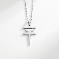 Tokyo Hotel Pendant Necklace - Stainless Steel Bill Kaulitz Logo Ornament