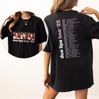 Dua Lipa Radical Optimism Tour 2025 Panelė Nuotrauka Koncertas Prekės T-shirt S black