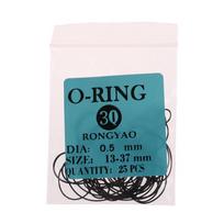 1Pack 0.5/0.6/0.7/0.8MM Watch O-Ring Waterproof Rubber Watch Back Cover Gaskets Watch Repair for Watchmaker Tools Accessories 0.5mm 13-37mm