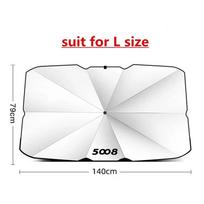 Suitable for Peugeot 206 207 208 301 307 308 406 407 408 508 2008 3008 5008 108 607 4008 Rifter 107 306 car windshield parasol For 5008