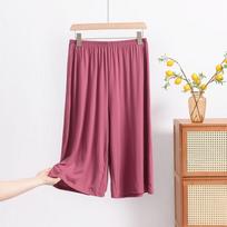 Women's Plus Size Wide Leg Cropped Pants Loose Fit Casual Lightweight Summer Palazzo Trousers XL