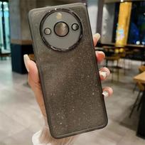 „Glitter Clear“ silikoninis minkštas dėklas, skirtas „Oppo Realme 11 Pro Plus 5G 2023“ objektyvo stiklo apsaugai, galinis dangtelis „Realme11 11pro 11proplus“ For Oppo A15 sidabras/violetinė