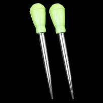 2 Pcs Aquarium Pipette Dropper Fish Target Feeder 30ml beige