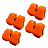 4/8 vnt. meškerės laikiklis Patvari konstrukcija Kompaktiškas Nešiojamas Daugiafunkcis Elastingas meškerės laikiklio dirželis Meškeriojimo aksesuarai 8pcs orange