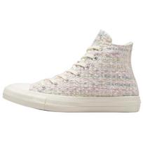 Converse Chuck Taylor All Star High Tweed Shimmer Unisex Sneakers Cream Blush-Hush Lotus-Pink A12739C 36 white