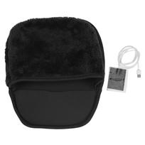 USB Heated Computer Mouse Pad Hand Warmer Roomy Hand Warming Mouse Pad Desk Accessories for Men and WomenBlack juoda