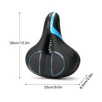 Shock Absorbing Wide Bike Seat Bicycle Saddle with Tool Waterproof Breathable Hollow Bicycle Seat Cushion Mountain Bike