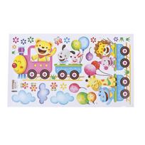 1PC Beautiful and Cute Animals DIY Train Wall Sticker for Kids Baby Room Nursery Home Decor Mural Art