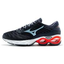 Mizuno Wave Creation Juodi/Mėlyni/Raudoni sportbačiai J1GC210120 39