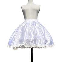 Female Petticoat Adjustable Fish-bone Support Short Skirt Costume Accessories 1 balta