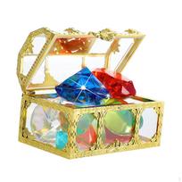 Diving Toy Set Jewels Pirate Treasure Chest for Birthday Decorations Girl Style C