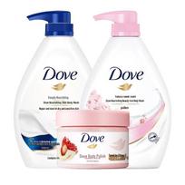 Dove Shower Milk & Body Scrub Set