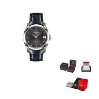TISSOT Kutu Collection Automatic Mechanical Movement Women's Watch 32mm Black Dial Stainless Steel Case T035.207.16.061.00 Jasper Strap