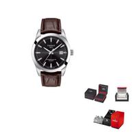 TISSOT Windy Collection Automatic Mechanical Movement Men's Watches Watch Silver Dial T127.407.16.051.01 Brown Strap
