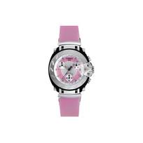 TISSOT T Race Kvarcinis Mechanizmas 100m Vandeniui Atsparus Moteriškas Laikrodis 32.6mm Rožinis Ciferblatas T011.217.17.331.00 Pink Watch Dial