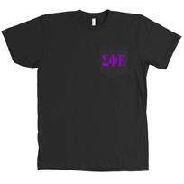 Sigma Phi Epsilon Bella + Canvas POCKET Black T Shirt Fraternity Letters NEW 2XL