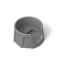 Italian Silicone Coffee Tamper Base & Handle Mat for Bar Counter, Corner Tamping, and Grinding. pilka spalva