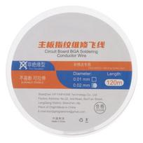 0.01mm/0.02mm 120m Not Insulated Super Fine Copper Link Wire Phone Repair Jump Wire for Motherboard PCB Welding Repair
