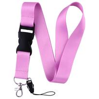 Pure Color Credential Holder Lanyard For Keys Neck Strap Id Card Badge Holder Key Chain Key Rings Accessories Christmas Season Gifts