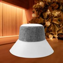 Patogi pirčių kepurė vyrams ir moterims, plaukų ir galvos apsauga nuo karščio, nešiojama, daugkartinio naudojimo Gray White Style A gray