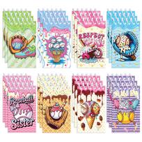 8pcs Ice Cream Spiral Notepad Funny Sports Mini Memo Pad Aesthetic Coil Note Book Journal Student Stationery Party Favor Set