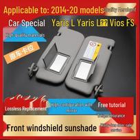 2014-20 Vios FS & Yaris L/S Windshield Sunshade: Sun Protection, Light Blocking Sun Visor Bracket Gray (Specify Model)
