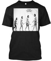 Evolution 100% Cotton T-shirt Mens Tees Top Made in the USA T-Shirt Tee Top Unisex XL