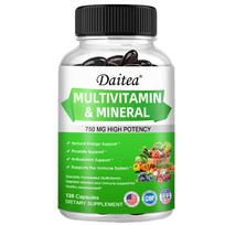 Multivitamin Mineral Dietary Supplement, With Vitamins, Biotin, 120 Softgels Per Bottle 120 Capsules green