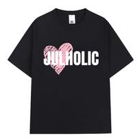 Rapper Jul Love T Shirt Unisexs Women Clothing Fashion Pop Music Tshirt Casual Cotton Short Sleeve Oversized Tshirts Streetwear S įvairiaspalvis
