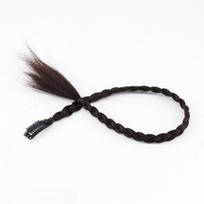 Y2K Cute Boxer Braids with Clip Bangs and Ponytail