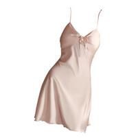 Women's Sexy Ice Silk V-Neck Camisole Nightdress XL